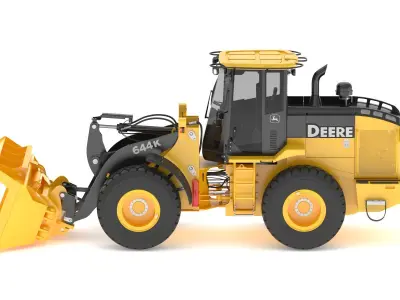 John Deere 644K Loader With WL-SDB Bucket 3D model