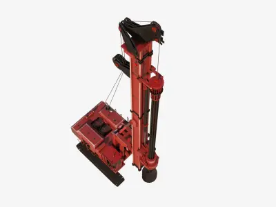 Drilling Rig Game Ready Low-poly 3D model