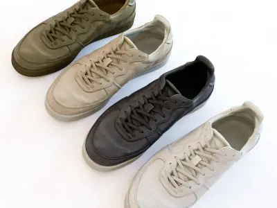 Sneakers three Low-poly 3D model