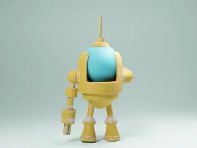 Fighting Robot 3D model buy