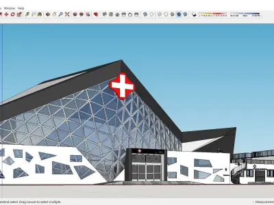 Sketchup Hospital F3 Free 3D model