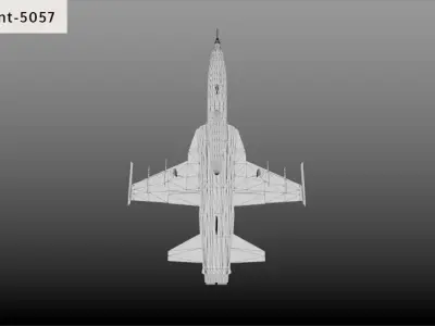 Northrop F-5E tiger 2 Low-poly 3D model