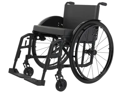 Wheelchair 3D model 5