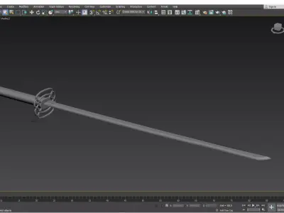 katana sword 3D model