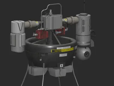RQ16 Drone Low-poly 3D model