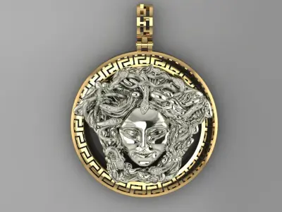  gargon jellyfish pendant p0014 3D print model