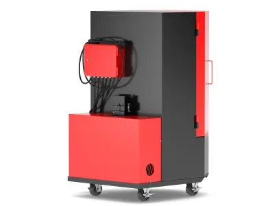 Garage Floor Standing Parts Washer 3D model