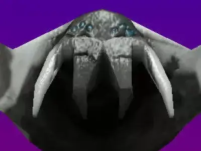 The Gray Spider Low-poly 3D model