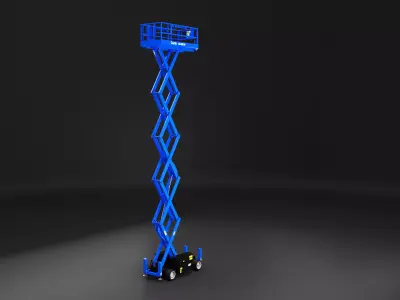 Genie GS-3369 RT Scissor Lift - Game Ready PBR - 3 LODs Low-poly 3D model