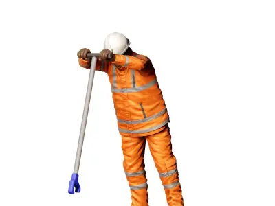 N2 Railway Track Worker 3D print model