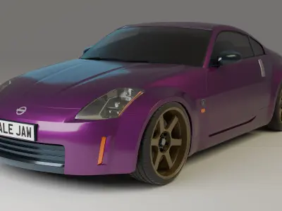 Modified Nissan 350z Free 3D model
