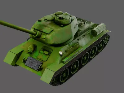 T34 Tank 3D model purchase