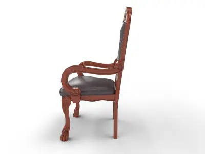 Antique Chair Low-poly 3D model shop
