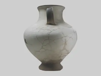 Cracked Antique Vase Model Low-poly 3D model