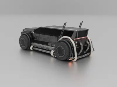 Blender truck 3D model