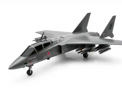 IronFang Bomber Titanium Hull Twin Stabilizers model pack Low-poly 3D model