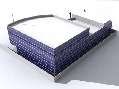 Office Building Low-poly 3D model get