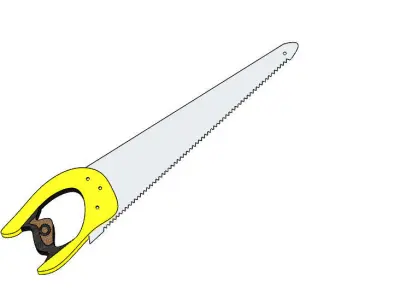 Hacksaw chainsaw 3D model