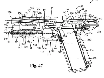Hudson gun with magazine Low-poly 3D model