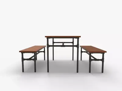 Julian Bowen Carnegie Dining Table 3D model
