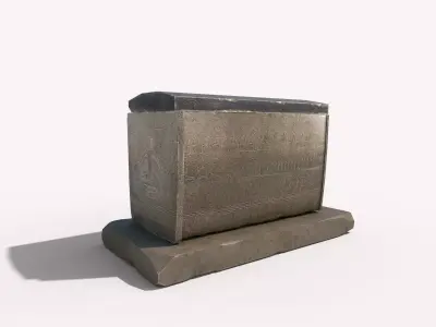 Egyptic Sarcophagus 3D model purchase