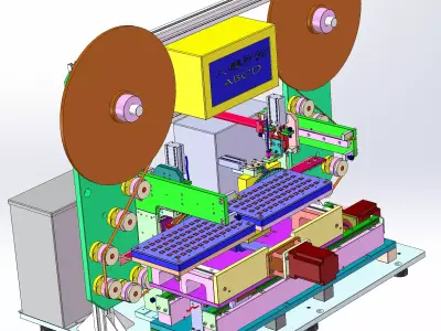 Universal labeling machine 3D model