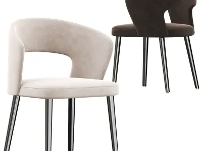 Modern dining chair 3D model shop