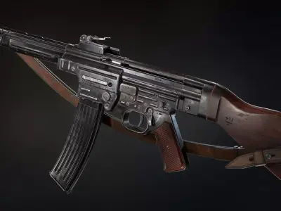 STG-44 Sturmgewehr Low-poly 3D model