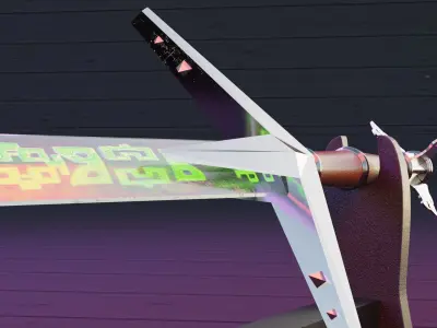 Arondite sword from The Witcher 3 Low-poly 3D model