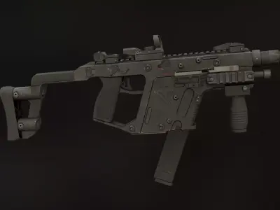 KRISS Vector Low-poly 3D model 2