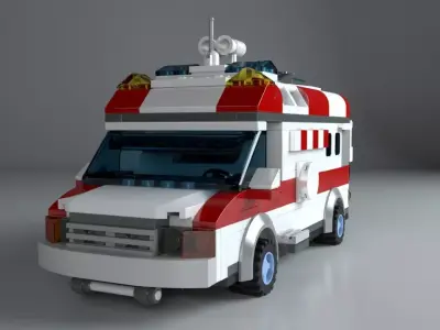 LEGO Ambulancer 3D model