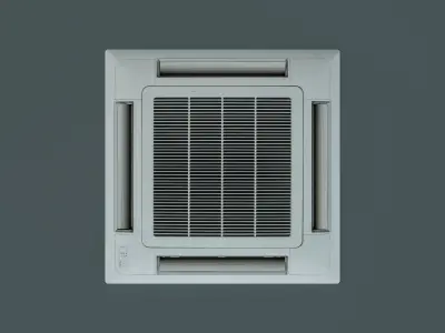 Low Poly Ceiling Air Conditioner Low-poly 3D model