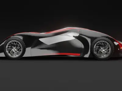 concept car Free low-poly 3D model