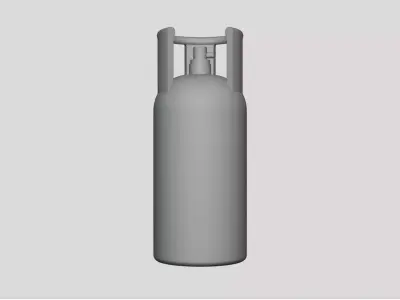 Gas Cylinder - Geometry Only No Textures No Materials 3D model