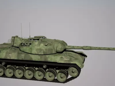 Leopard 1 army tank 3D model