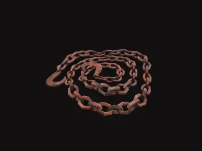 Medieval Chain V01 Low-poly 3D model