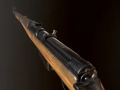 Gewehr 41 WW2 german Rifle Low-poly 3D model