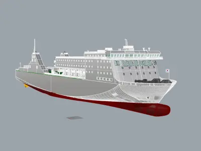 cruise ship 3D model from CGTrader