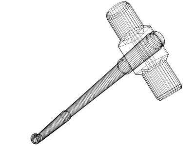 Civil Tool - Sledge Hammer 3D model