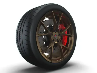 Project 6GR wheel 3D model