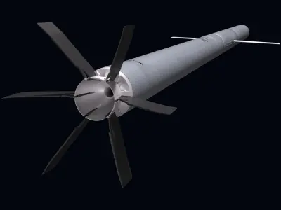 S-8L Laser Guided Rocket 3D model