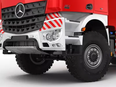 Mercedes Arocs Fire Truck 3D model