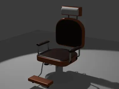 Barber Chair Free 3D model