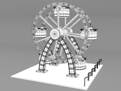 carousel cartoon  3D model