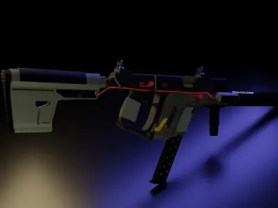 Vector 45  Low-poly 3D model