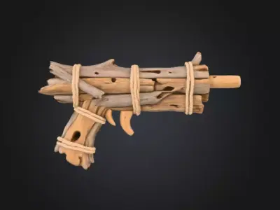 Driftwood Drencher Low-poly 3D model