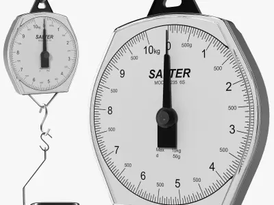 Brecknell 235 6S Mechanical Hanging Scales 3D model