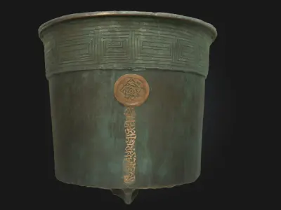 Antique Bronze Vessel  Echoes of a Forgotten Civilization 3D model