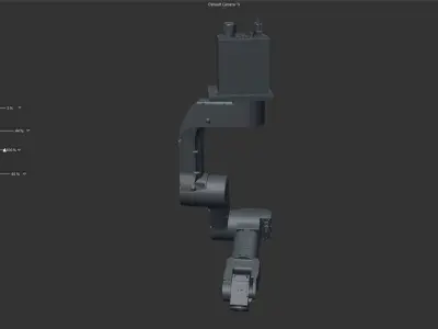 ROBOT ARM RIGGED Low-poly 3D model