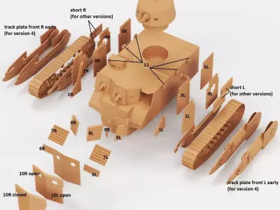 Bob Semple tank 3D print model